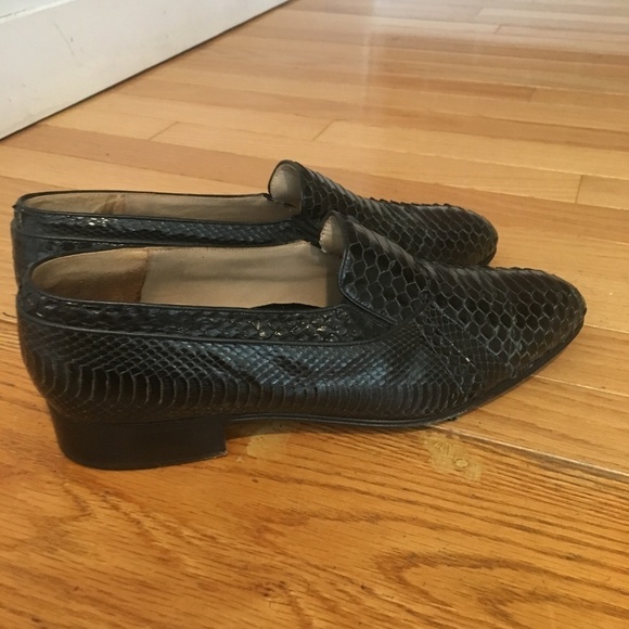 FRATELLI Genuine Snake skin Slip On Loafers main image 4